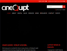 Tablet Screenshot of cinequipt.com